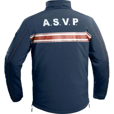 Veste Softshell A.S.V.P. ONE Bleu Marine Foncé