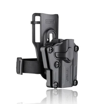 Holster OWB Polymère Mega-Fit universel réglable Noir
