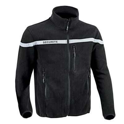 Blouson polaire Sécu-One sécurité Noir