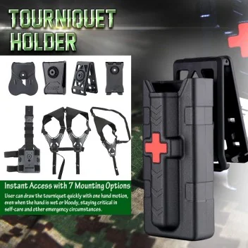 Porte Garrot Tourniquet Polymère Noir