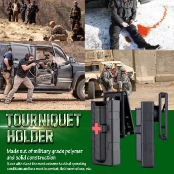 Porte Garrot Tourniquet Cytac Noir – Polymère militaire