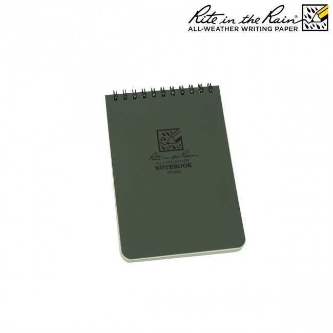 Carnet étanche CALEPIN 10X15. 194 VERT RITR-946 by ADAROM