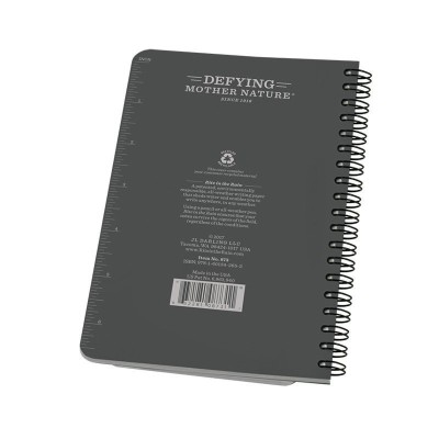 Carnet étanche 11.7x17.7  Gris