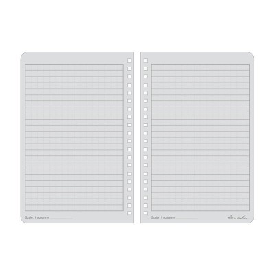 Carnet étanche 11.7x17.7  Gris