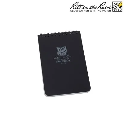 Calepin Étanche 10x15 cm Noir – Rite in the Rain by ADAROM