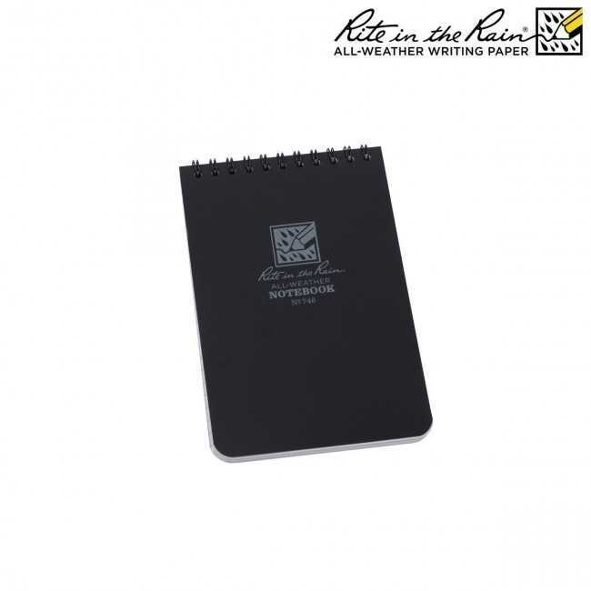 Calepin Étanche 10x15 cm Noir – Rite in the Rain by ADAROM