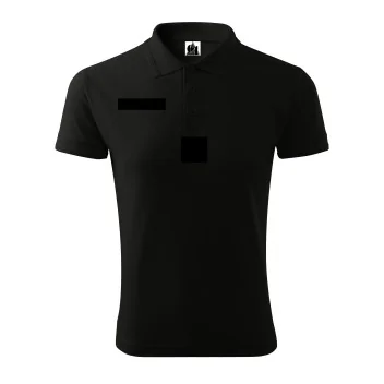 Polo Piqué 5 velcro POLICE Noir