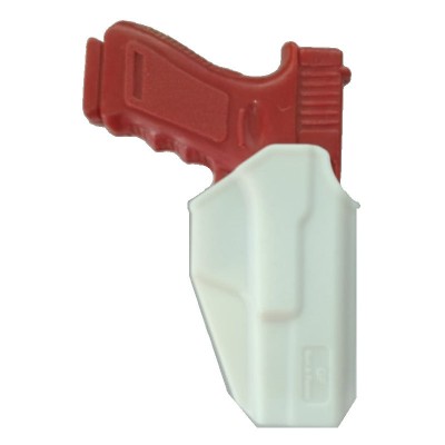 Holster a rétention Glock 17 polymère blanc droitier