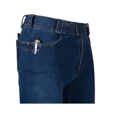 Pantalon COVERT TACTICAL Jeans Bleu Usé Vintage