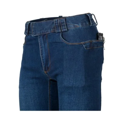 Pantalon COVERT TACTICAL Jeans Bleu Usé Vintage