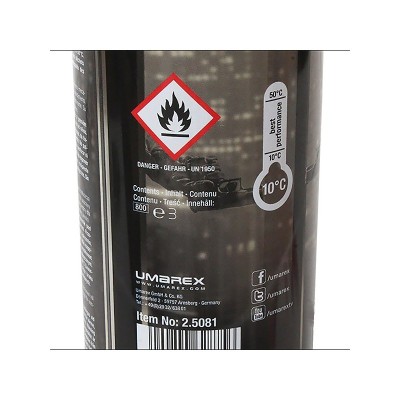 Bouteille de gaz 600ml avec silicone intégré ELITE FORCE