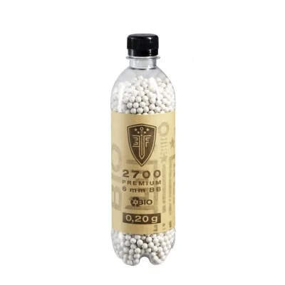 Billes BBS 6mm Elite Force blanches 0.20G (Bouteille x2700) BIO