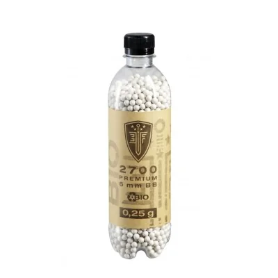 Billes BBS 6mm Elite Force blanches 0.25G (Bouteille x2700) BIO